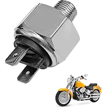 ​​Pleoos Hydraulic Rear Brake Light Switch, Tinned Copper Terminal, Replace OE DS-272191 Compatible with Harley Davidson Softail, Heritage, Sportster, Fat Bob, Low Rider, Electra Glide, etc