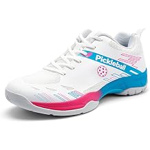 Unisex LaceUp Pickleball Court Shoes, Soft Breathable Athletic Sneakers for Men Women AllCourt Play