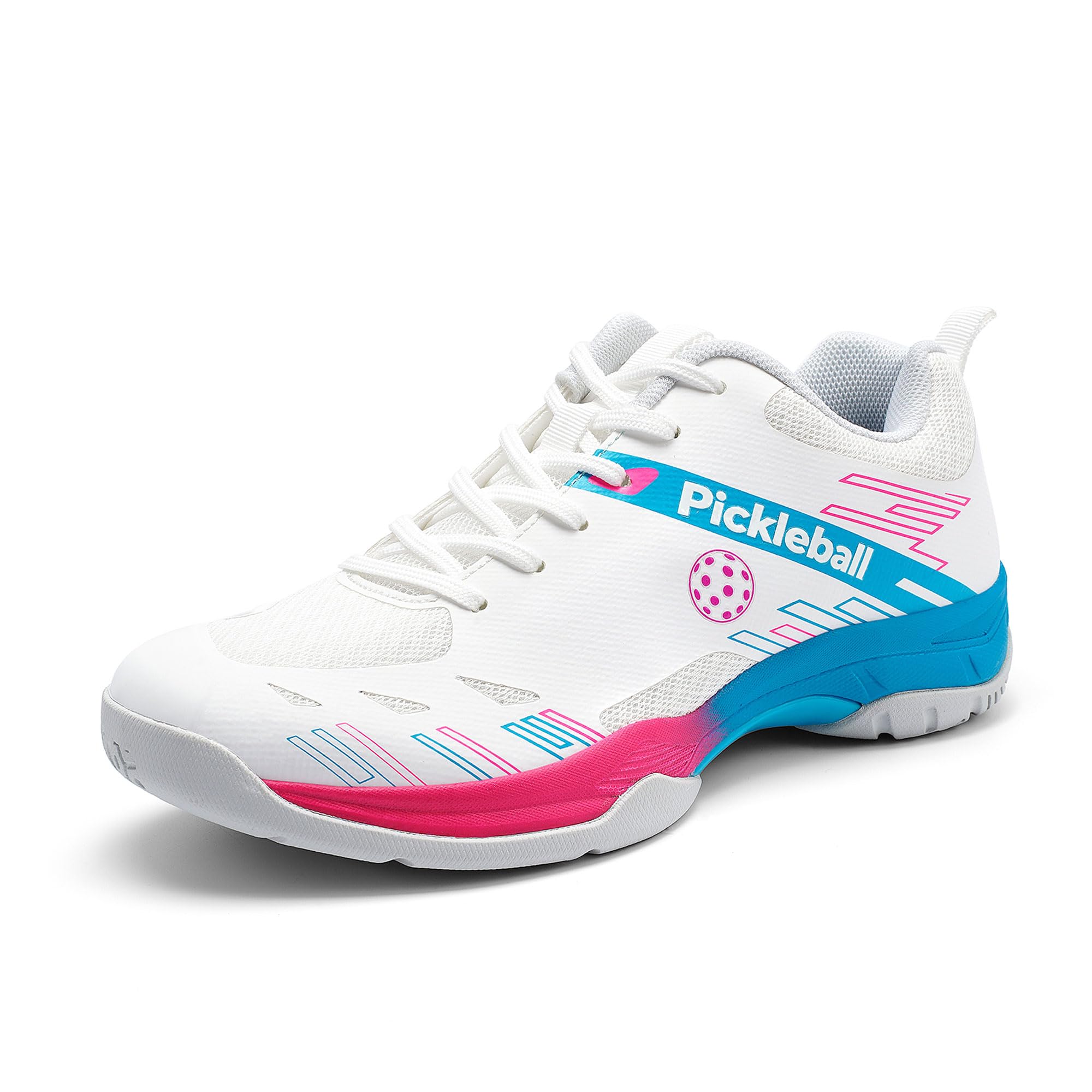 Unisex Lace‑Up Pickleball Court Shoes, Soft Breathable Athletic Sneakers for Men Women Al…