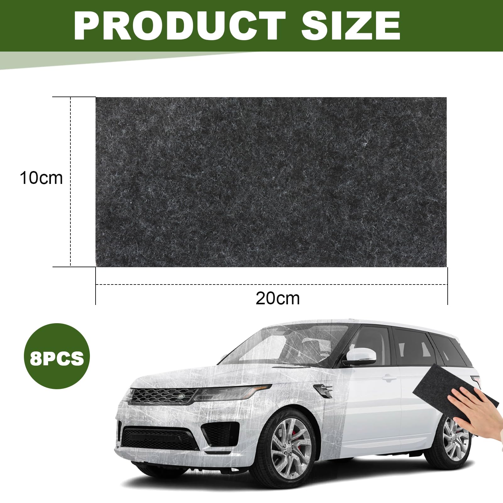 Rayure Voiture Réparer Tissu (5 Pièces), Nano Sparkle Cloth Efface Rayures Chiffon Voiture, Nano