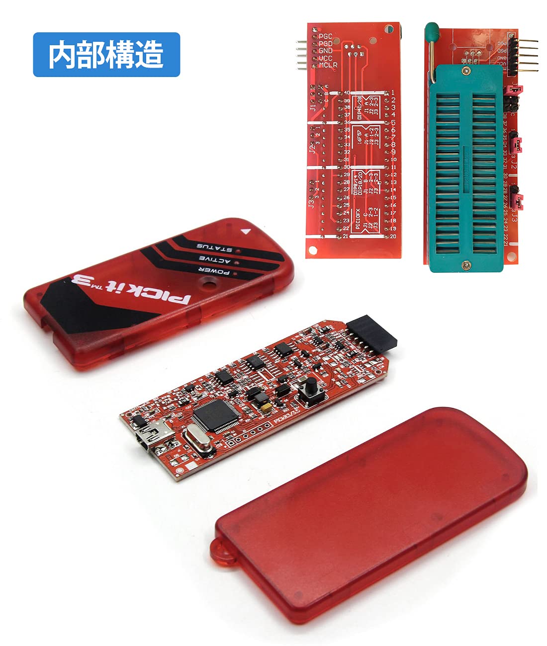 Amazon | Shengshou PIC プログラミングキット PICKIT3 プログラマー