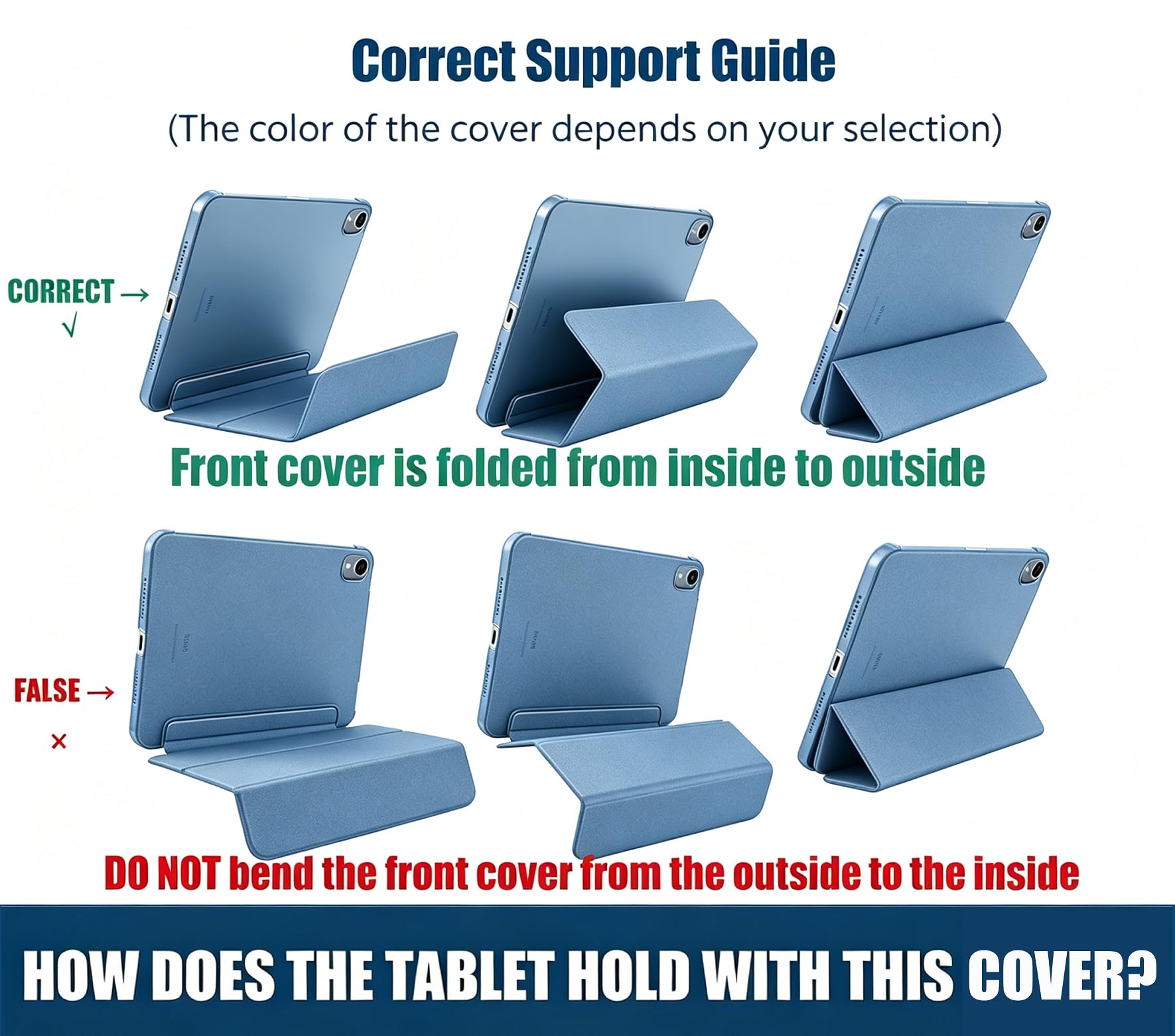 ProCase Etui na iPad Pro 12,9 cala 2022/2021/2020 (6/5/4 generacji), potrójne składane etui ochronne, ultra cienkie, lekkie etui ze stojakiem, Smart Caes Cover -