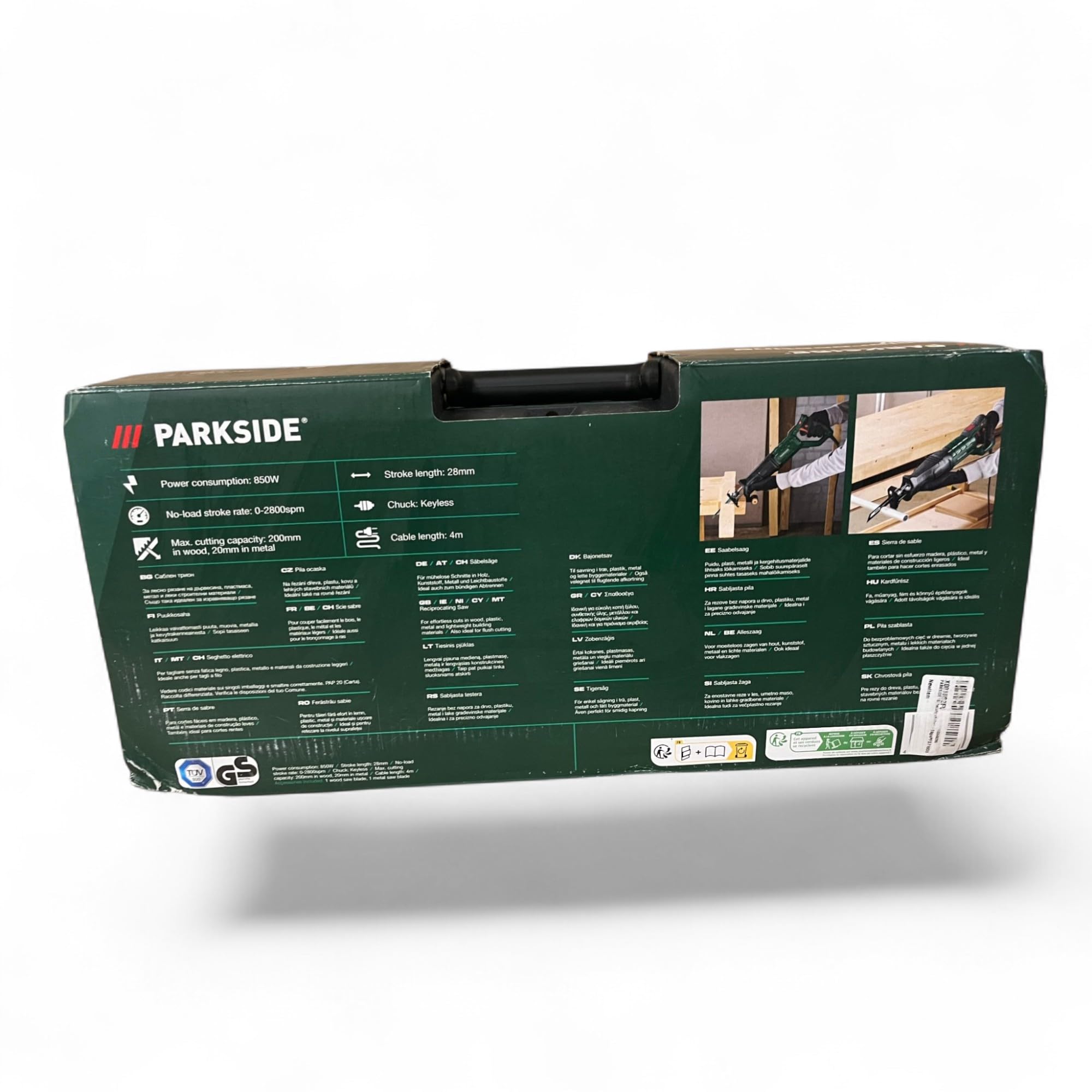 Park Side® PFS 710 D3 Wyrzynarka + walizka transportowa + 1 ostrze drewniane + 1 ostrze metalowe Mocny silnik 710 W