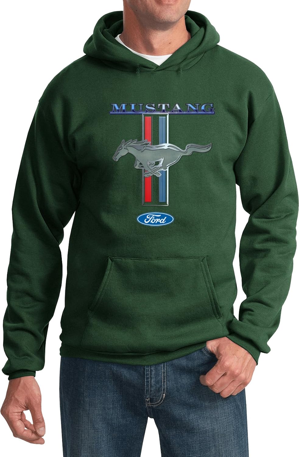 Buy Cool Shirts Ford Hoodie Mustang Stripe Hooded Sweatshirt