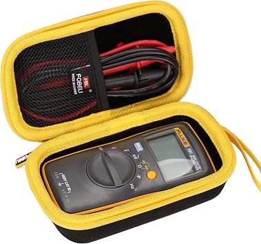 FBLFOBELI Hard Travel Carrying Case for FLUKE 101/for Aneng AN8008 Digital Multimeter, EVA Shockproof Protective Cover Storage Bag (Case Only)