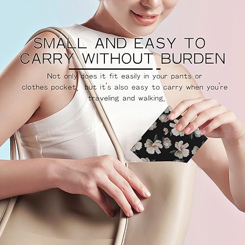 Miniatura 7 de Bonita cartera de cuero para mujer y niña, doble pliegue, tarjeta de crédito, billetera cero, adecuada para carteras de hombres y mujeres, Cartera