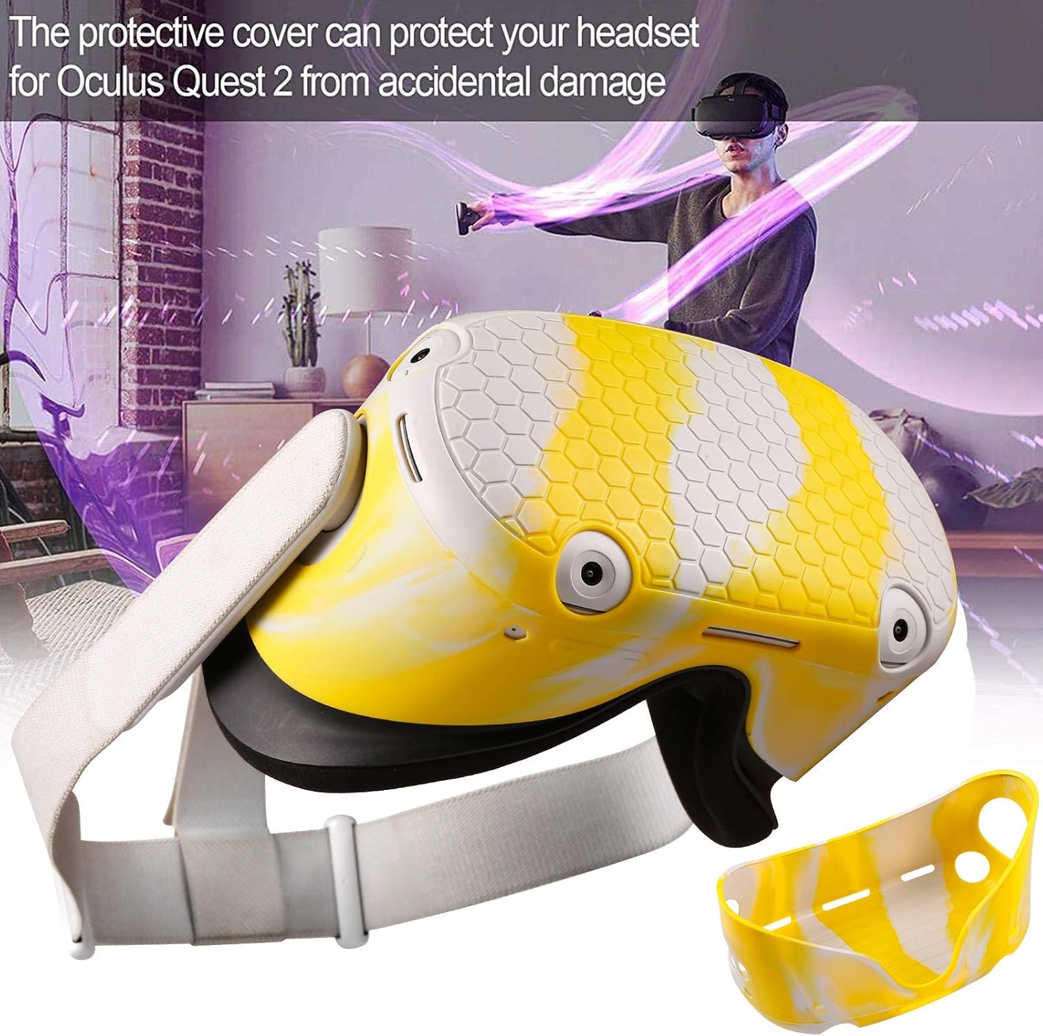 VR Shell Front Face Protector Cover for Quest 2 Anti Scratch Anti Dust Anti Shock