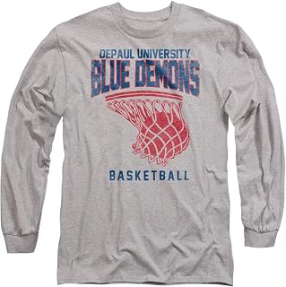 DePaul University Official Basketball Hoop Unisex Adult Long-Sleeve T Shirt