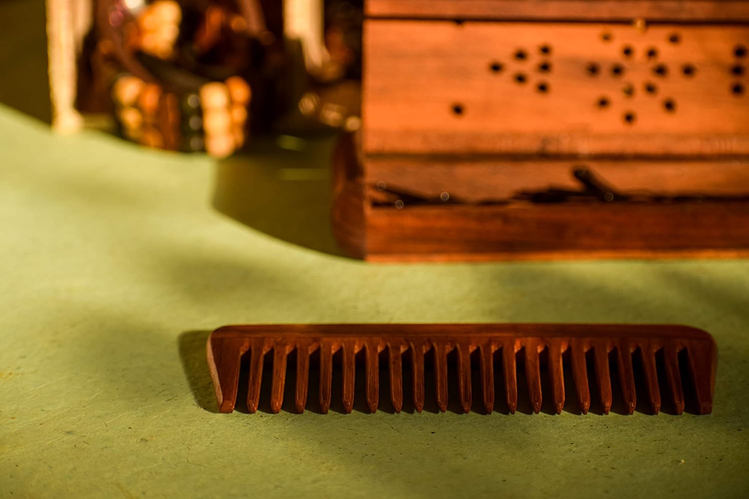 SVATV HANDCRAFTED ROSEWOOD COMB for DETANGLING HAIR FOR THICK CURLY AND WAVY HAIR - Image 3