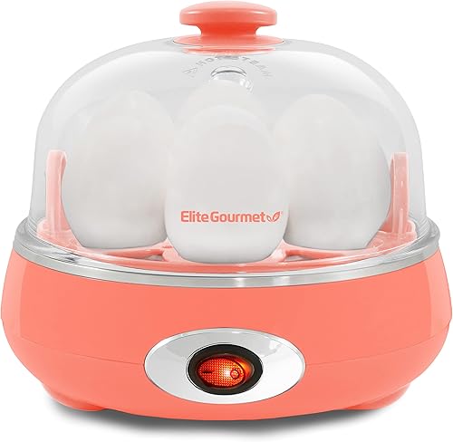 Miniatura 10 de Elite Gourmet EGC700CW # - Olla rápida para huevos, 7 huevos fáciles de pelar, duros, medianos, suaves, escalfador, máquina de tortillas, apagado