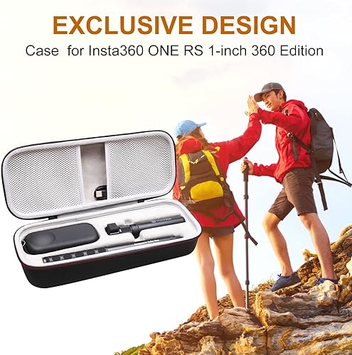 Miniatura 8 de LTGEM - Funda para Insta360 ONE RS de 1 pulgada 360 Edition y Bullet Time, mango para selfie stick y trípode plegado, bolsa de transporte protectora