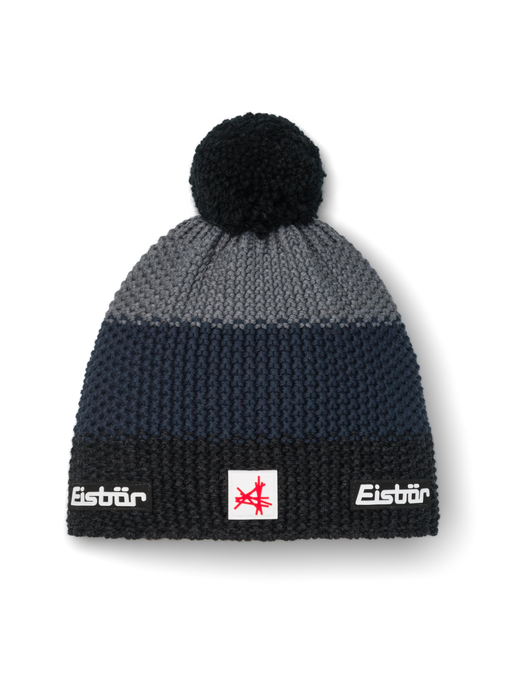 Eisbär Star Beanie with Bobble hat Knit (One Size - Navy)