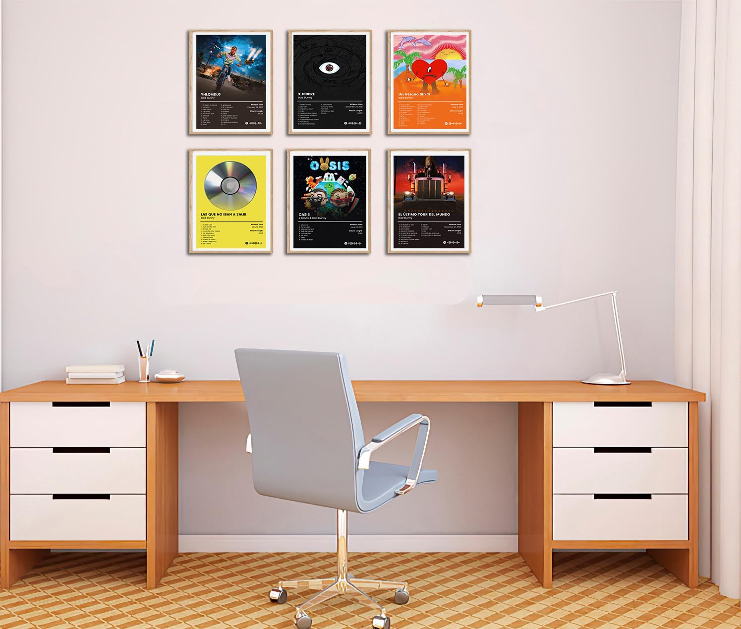 CZOURPVU Affiche Bad Bunny Album Cover Musique Latine Affiche Art Décor Peinture Esthétique Toile Murale pour Décoration de Chambre 30 x 45 cm