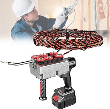 Utilised in Instruments Wall Wiring Machine, Electrician Wall Wiring Machine, Cordless Electric Wire Puller, for Pipe Decoration Communication Cable