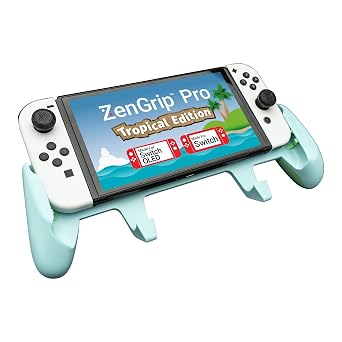 Satisfye - ZenGrip Pro Gen 3 OLED, Switch Grip Comfortable & Ergonomic, Joy Con & Switch Control - Blue