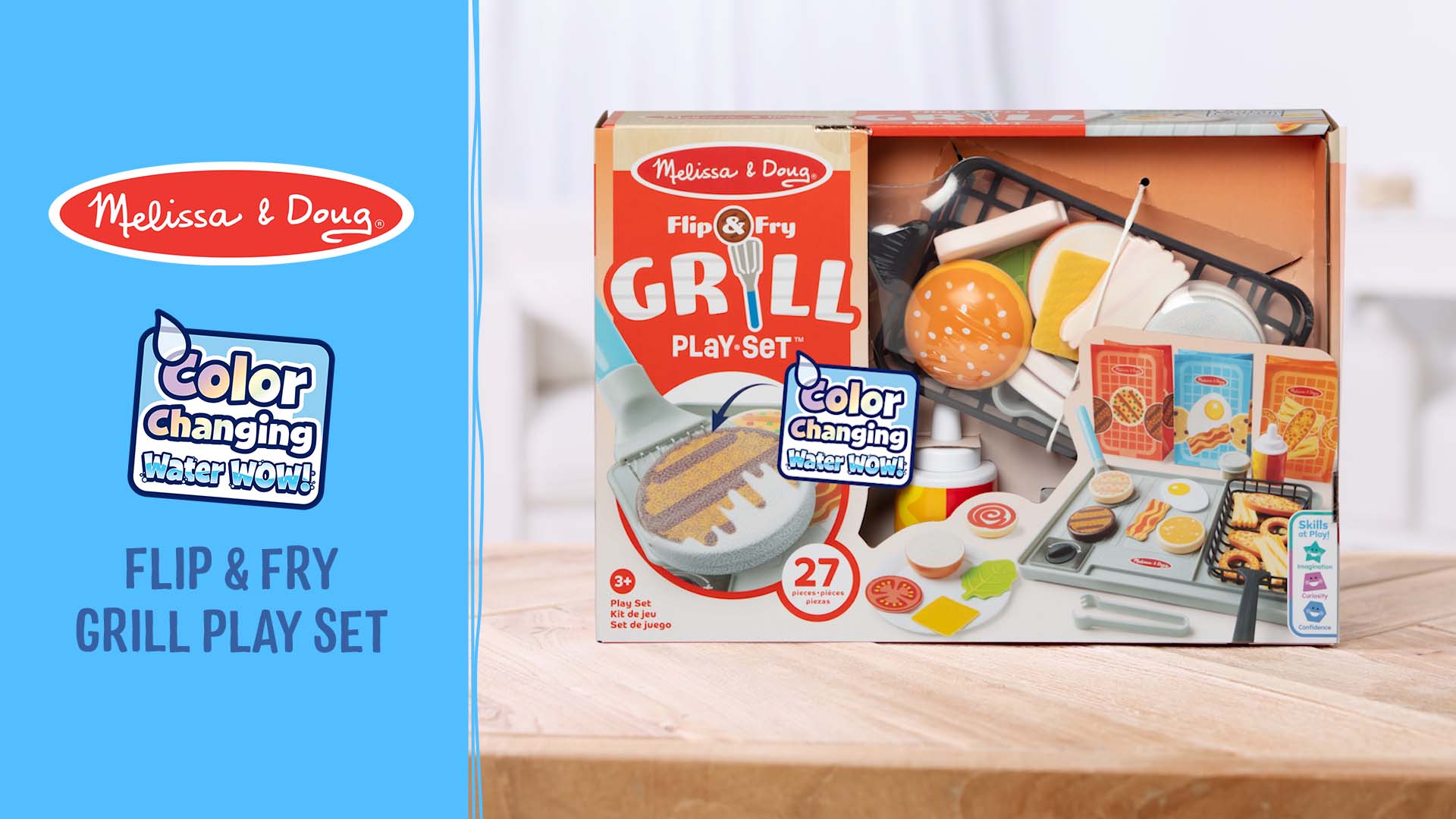 Amazon.com: Melissa & Doug Flip & Fry Grill Play Set with Water