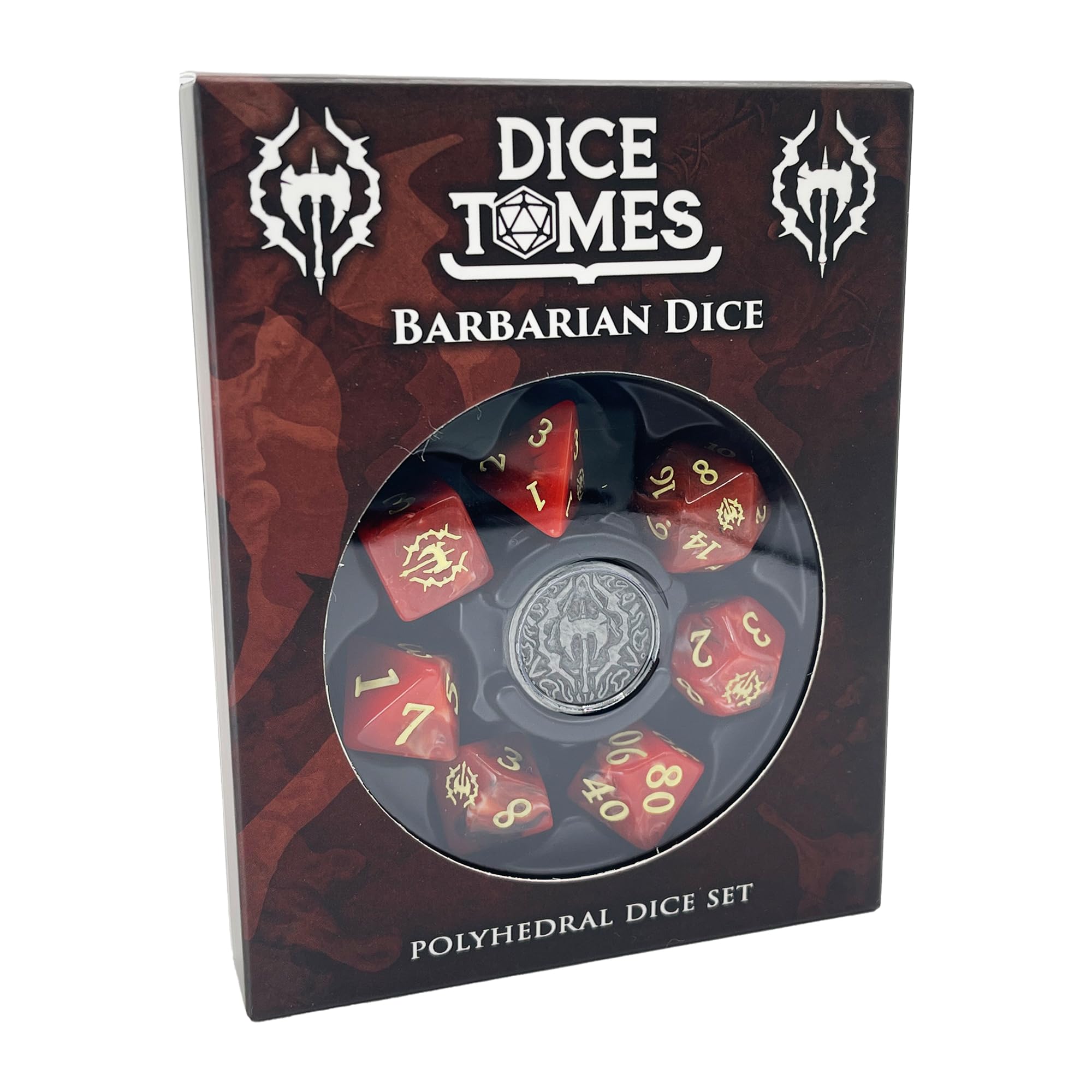 Polyhedral Dice Set - 8pcs Sorcerer Dice Set for DnD, Pathfinder & Tabletop RPGs