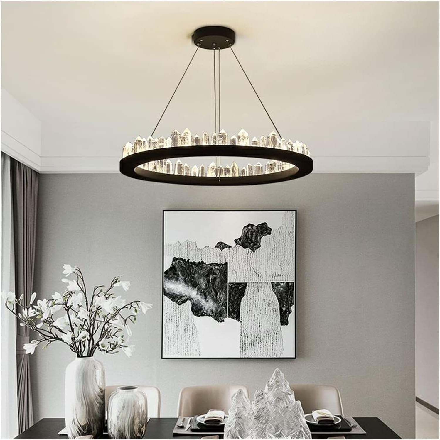 シャンデリア, クリスタルシャンデリア レトロスタイルライト 高級