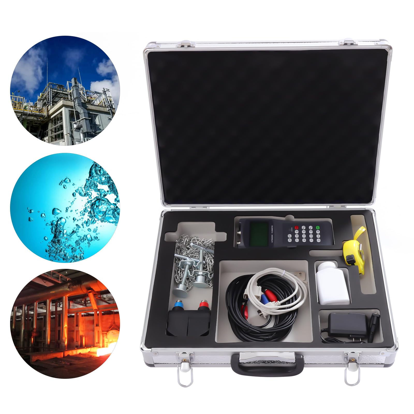 Ultrasonic Flowmeter Digital Ultrasonic Liquid Flowmeter Handheld Flow Meter Ultrasonic Flow Meter TDS-100H DN50-700 M2