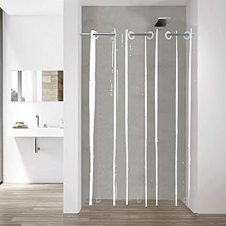 YISURE No Hook Needed Shower Curtain Liner 54x72 in, Clear Narrow Size PEVA Waterproof Bathroom Curtain Liner for RV Camper Single Dorm Showering Room