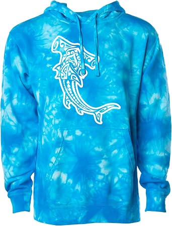 Haase Unlimited Tribal Pattern Hammerhead Shark - Unisex Hoodie Sweatshirt