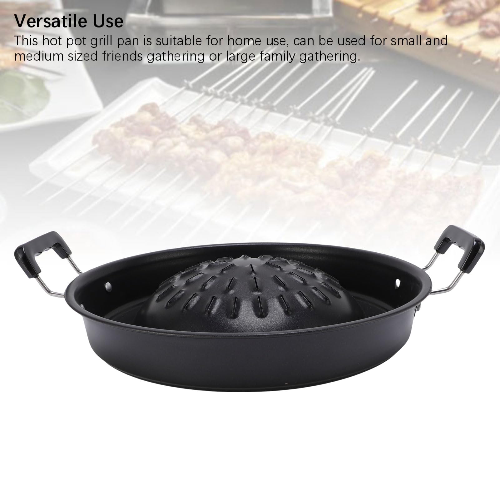 Grill Thaïlandais En Aluminium - 30 Cm De Diamètre, Pour Cuisinière à Gaz Ou Charbon, Idéal Pour Fondue Et Barbecue