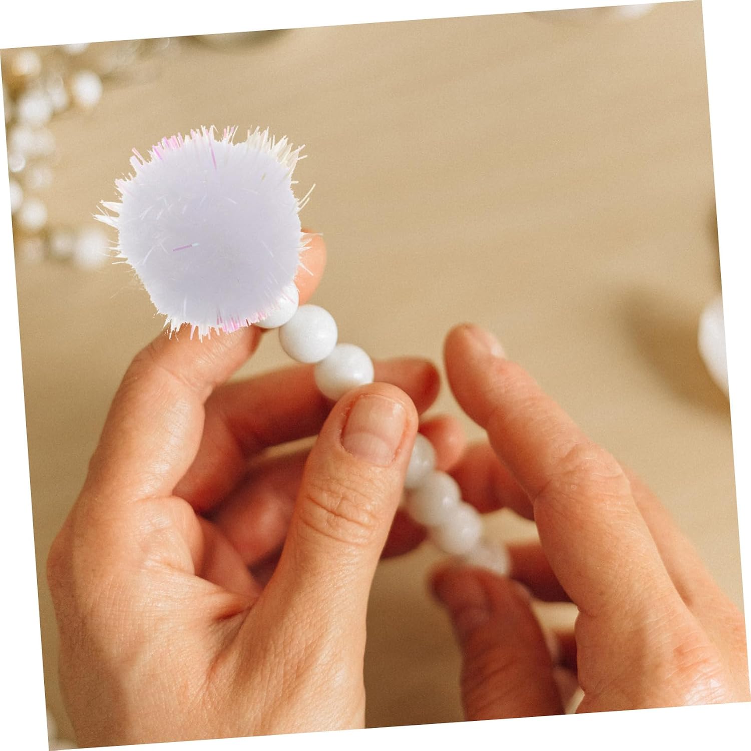 BEBEMOKO 400pcs Fluffy for Crafts Accessories Soft for Clothing Scrapbooking Jewelry and Art Projects for Handmade Decorations