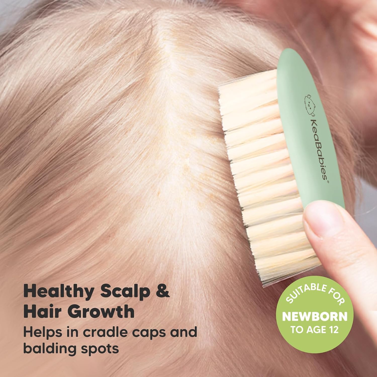 KeaBabies Baby Hooded Towel and Baby Hair Brush and Comb Set - Soft Bath Towels with Hood for Toddlers - Wooden Brush with Soft Goat Bristle for Girls, Boys, Toddlers