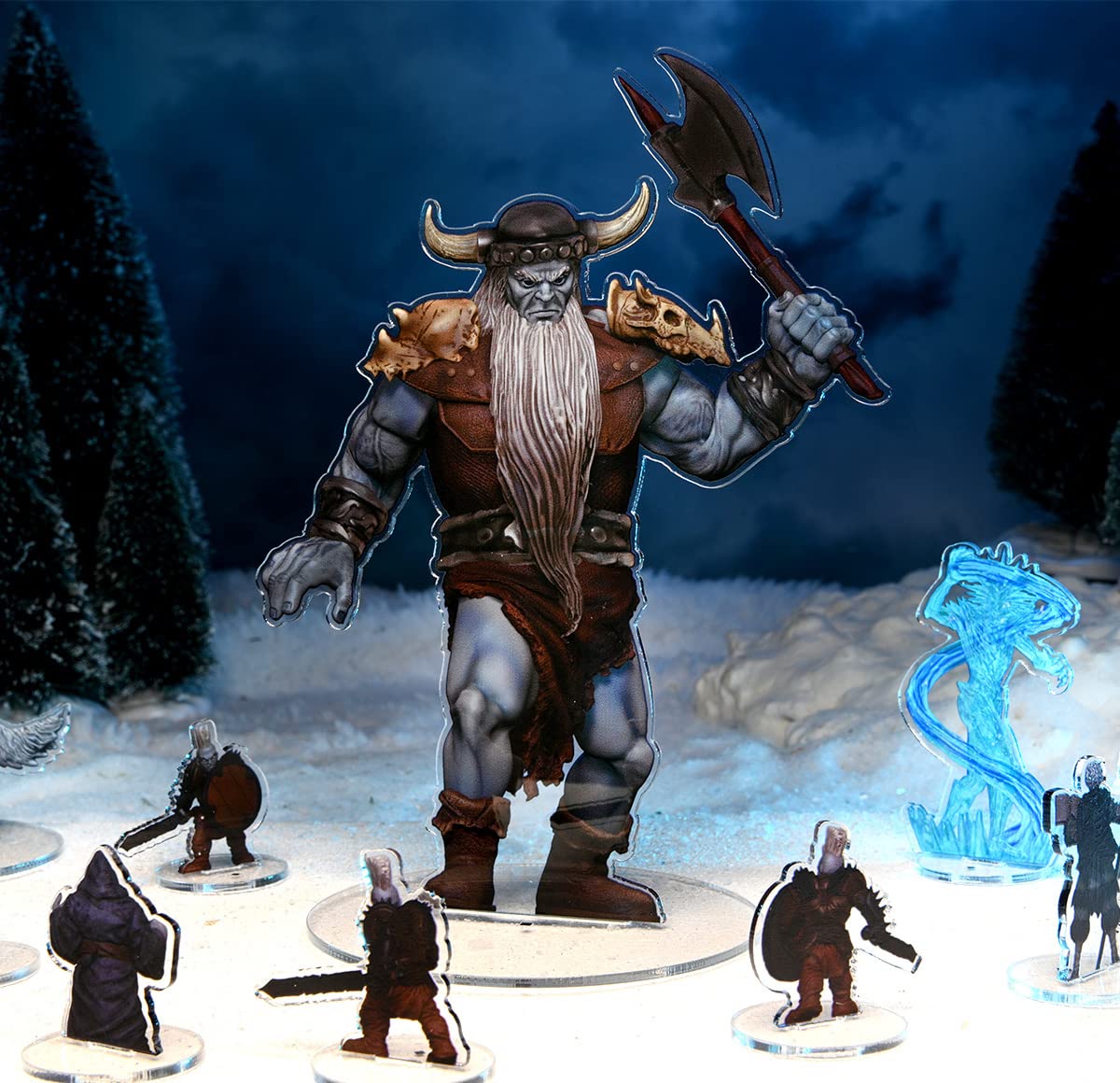 D&D Idols of The Realms Miniatures: Icewind Dale: Rime of The Frostmaiden: 2D Set 2 (Frost Giant)