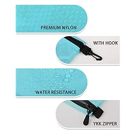 GOX Small Toiletry Bag for Men Bulk Cosmetic Bag Dopp Kit Carry On Zipper Pouch Organization Nylon Small Packing Sack Water Repellent