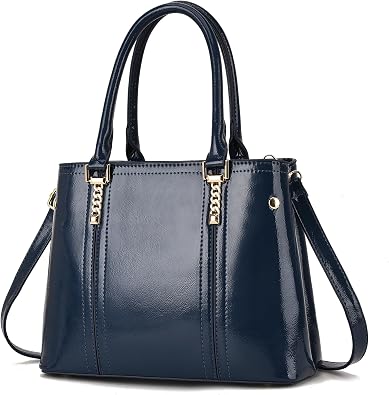 Nevenka Womens Patent Leather Top Handle Large Tote Lady Shoulder Bag Handbag satchel... | Patent Leather