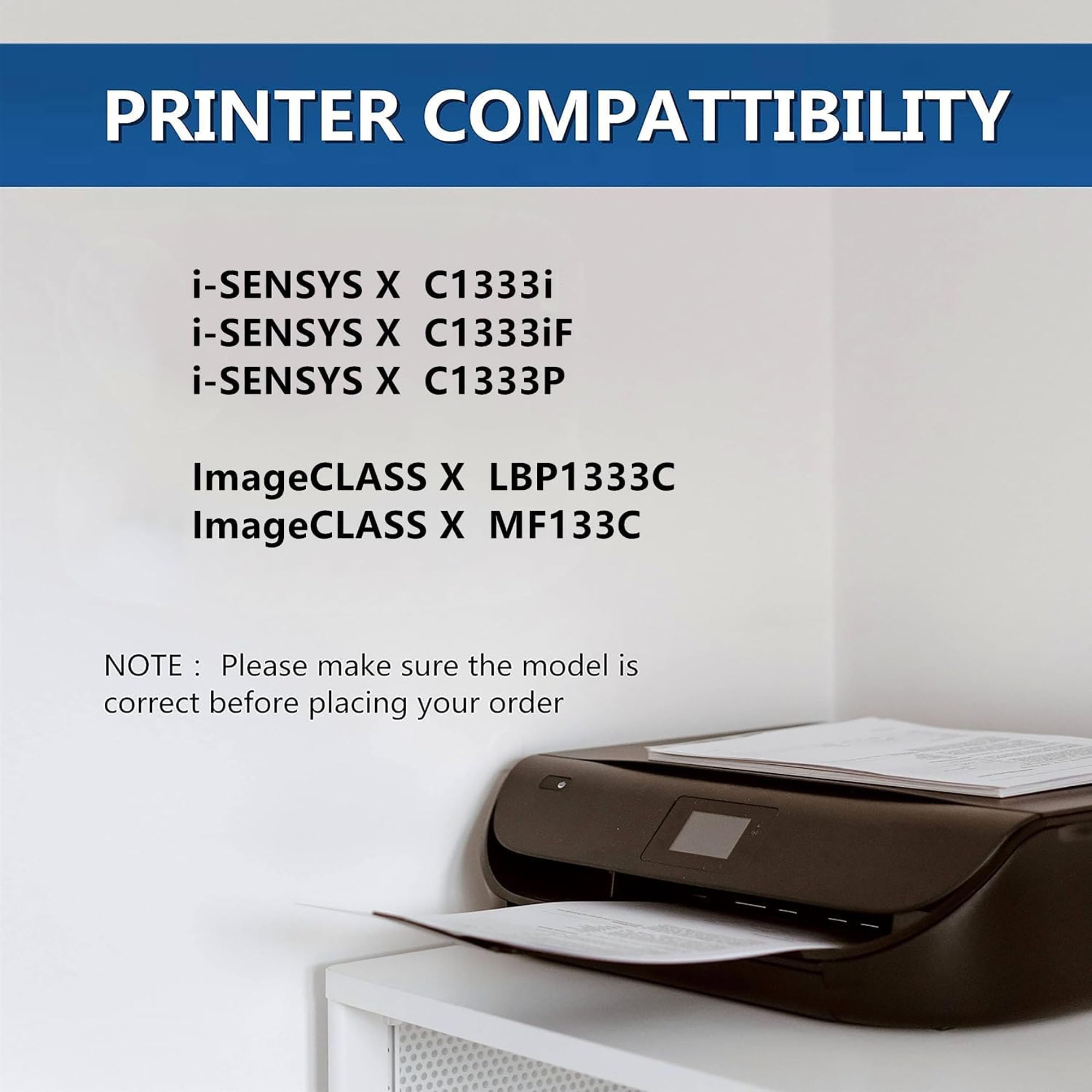 Cartuccia toner T12 di ricambio per cartucce d'inchiostro T12 compatibile con stampanti per Canon Color imageCLASS X LBP1333C MF1333C i-SENSYS X C1333i C1333iF C1333P