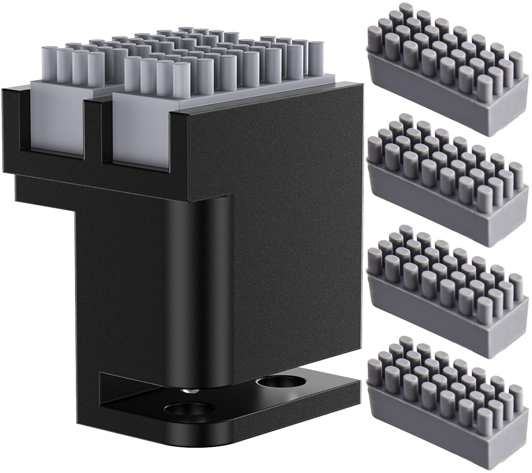 BIQU Panda Nozzle Brush + 4PCS Spare Silicone Kit, Compatible with Bambu-Lab P1S/P1P/X1C/X1E 3D Printers Plug in Play, Upgrade Dual Brush Heads Silicone Nozzle Wiper for Filament Cleaning Accessories-image-35