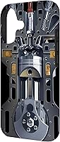 Vista 2 de Mecánico Motor Metal Pistón Cilindros Metal PC Case para iPhone 17