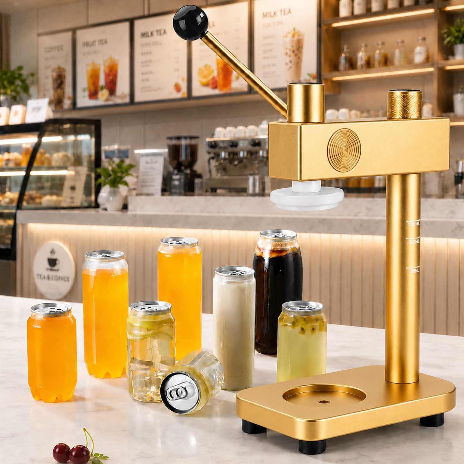 Selladora manual de latas de aluminio para cerveza y café en casa