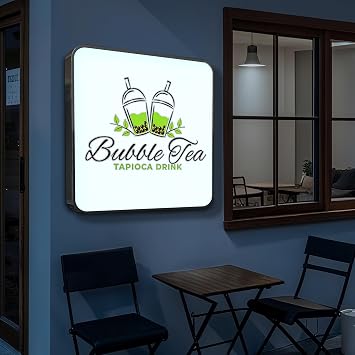 Custom Light Box Sign for Business, Single Sided Advertising Light Box, LED Business Outdoor sign for Storefronts, Bars, Restaurants, Salons, Hotels, Coffee Shops, Waterproof