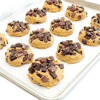 David’s Cookies Triple Chocolate Decadent Cookie Dough 12 Count – Refrigerated Bakery Cookie Dough Loaded with Mini Chocolates and Chocolate Chunks – Holiday Dessert Gift