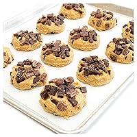 Vista 9 de David's Cookies - Masa congelada de galletas con trozos de chocolate y avena con pasas, premoldeada, 96