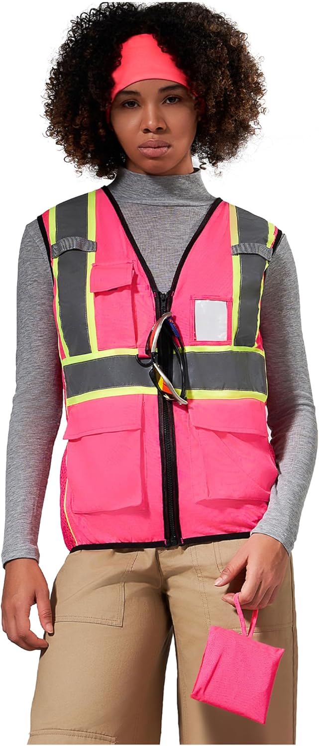 AYKRM 11 color Ladies High Vis Reflective Safety Vest for Women - Image 5