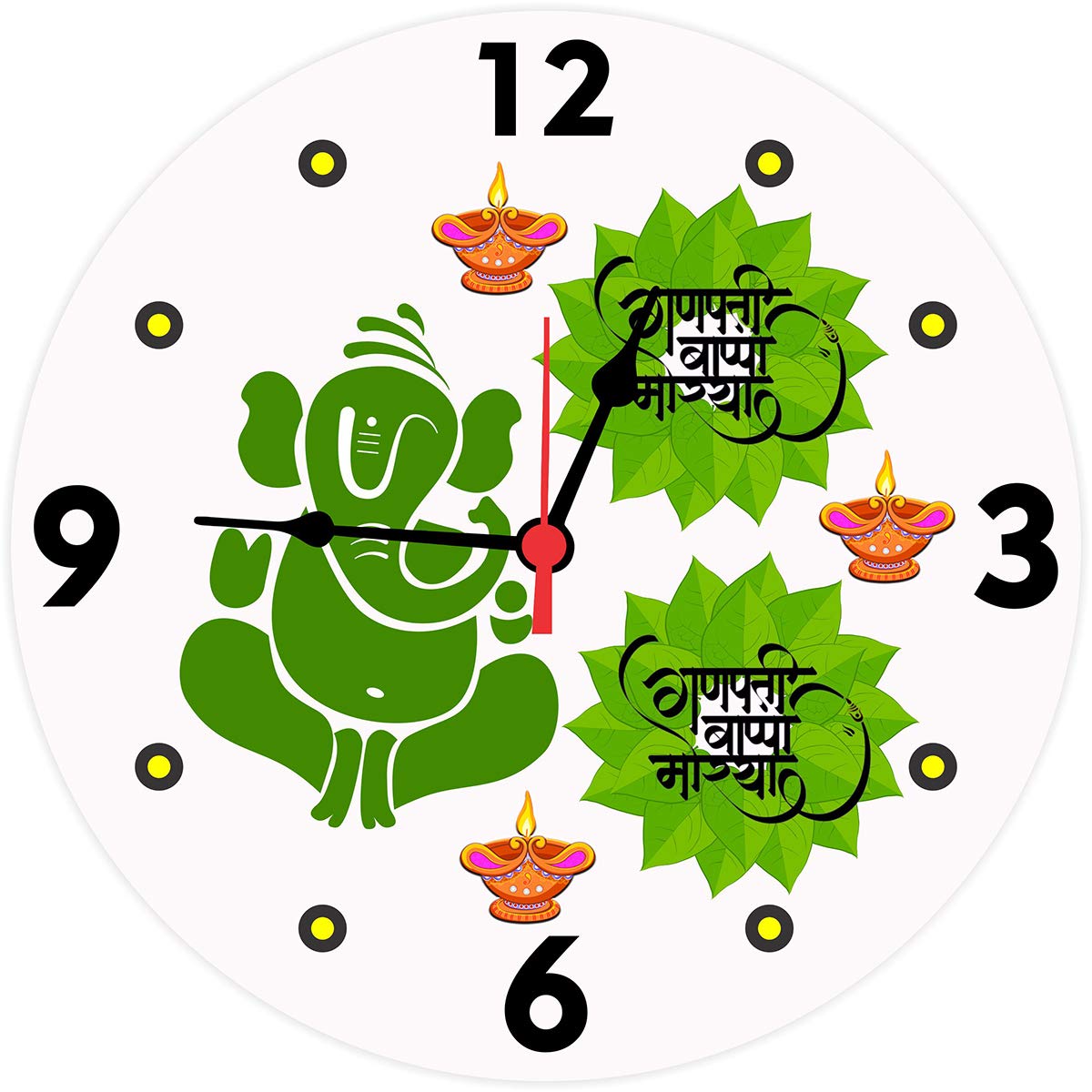 Buy Eloda Decorative Wall Clock, Analog Wall Clock, Round Clock, Wall