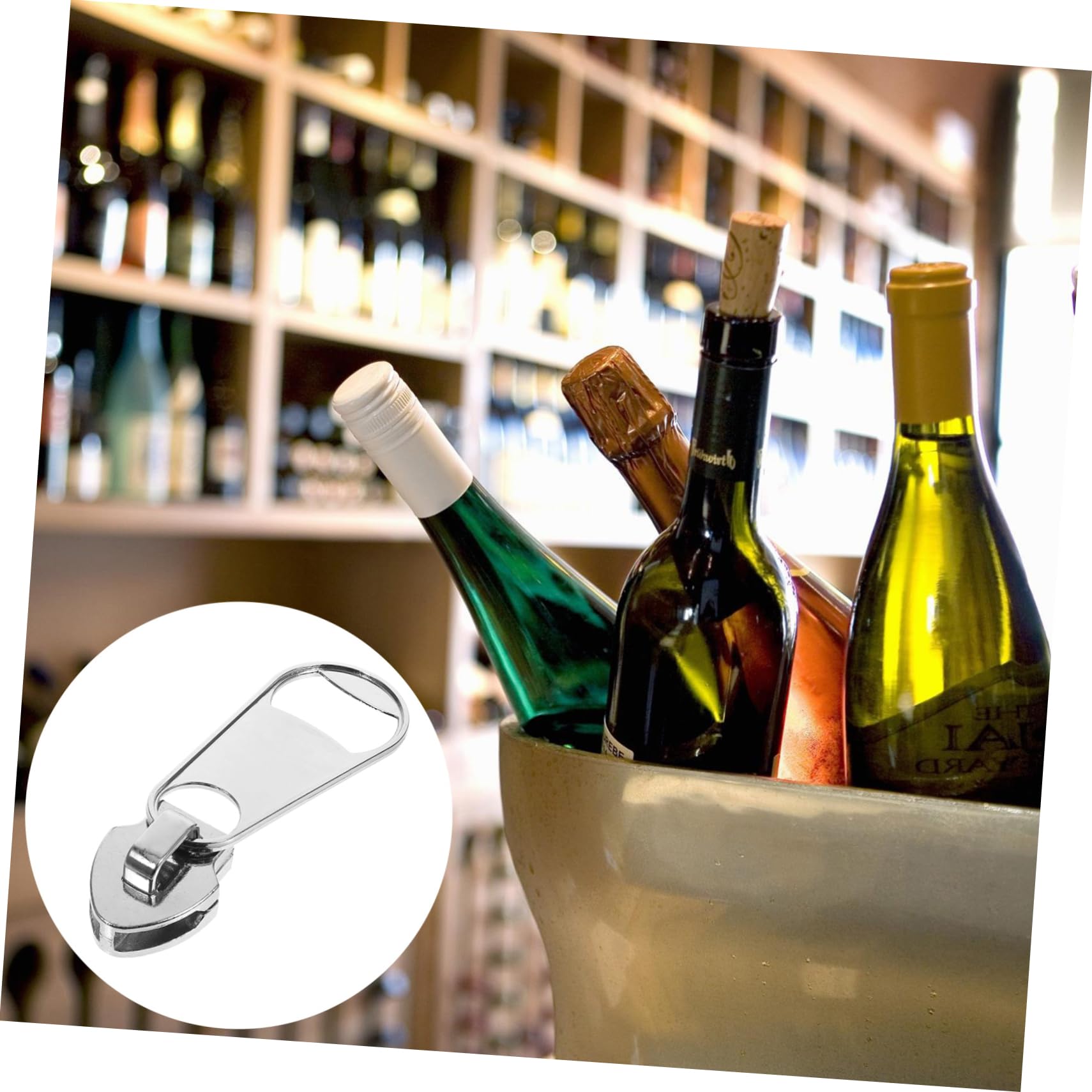 Cabilock 3 Piezas Abrebotellas Herramienta Para Abrir Botellas De Cerveza Herramienta Magnética Botella De Bebida Abridor De Cerveza Para Refrigerador Abrelatas Eléctrico Acero Inoxidable