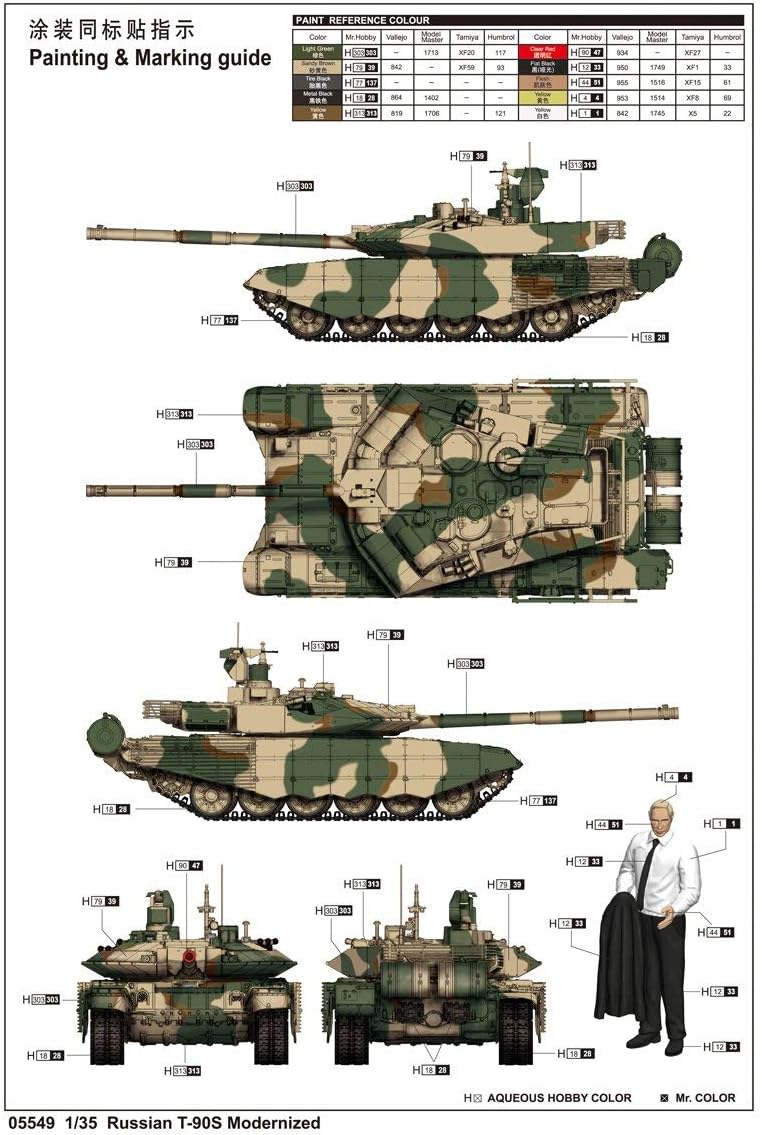 Trumpeter Russian T-90S Modernized Model Kit