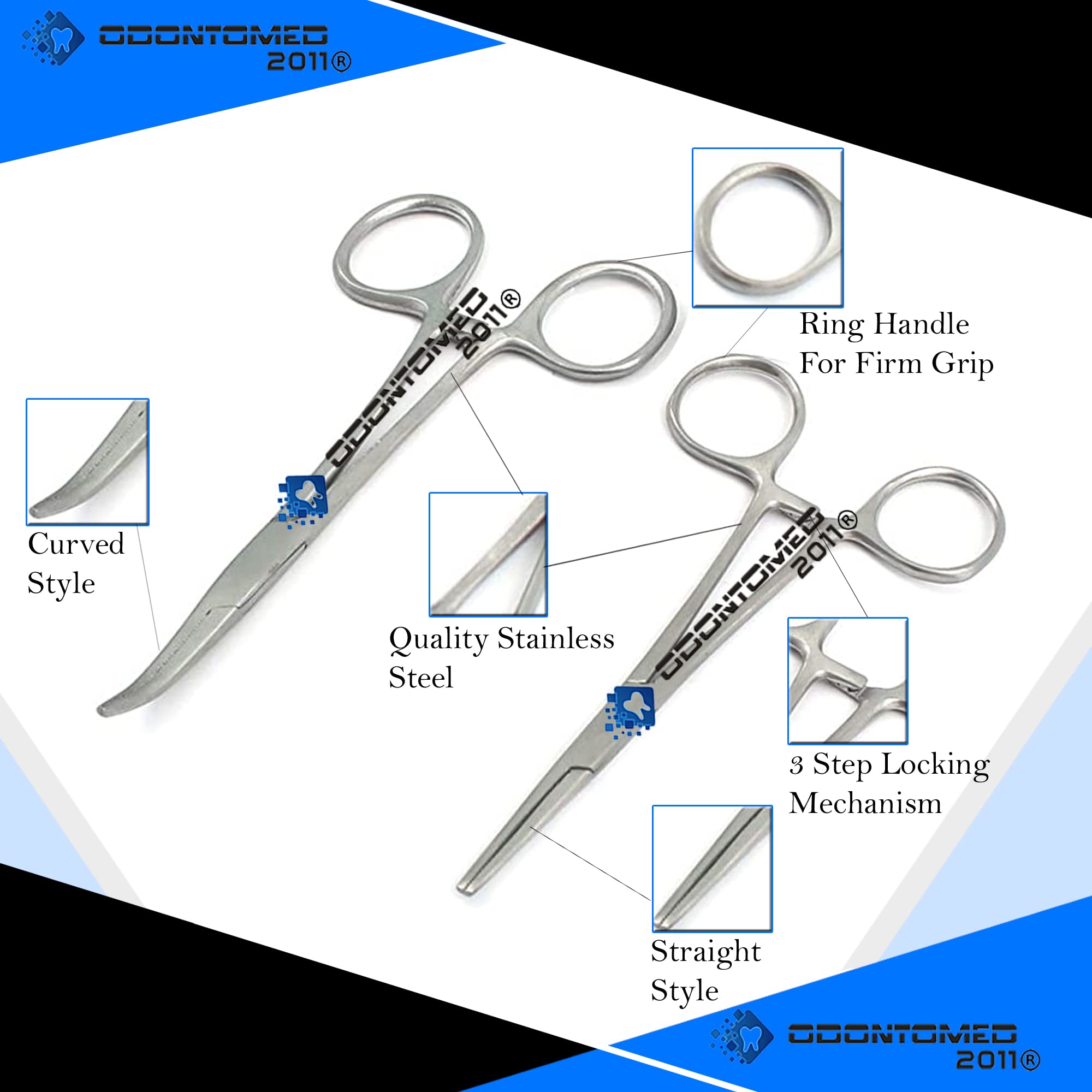 OdontoMed2011 Hemostat Set - 8 Piece -3
