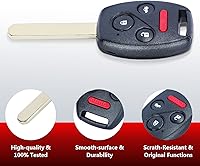 Vista 4 de Llavero de repuesto para Honda Civic 2006 2007 2008 2009 2010 2011 2012 2013 N5F-S0084A entrada sin llave Control remoto llave de coche 4 botones