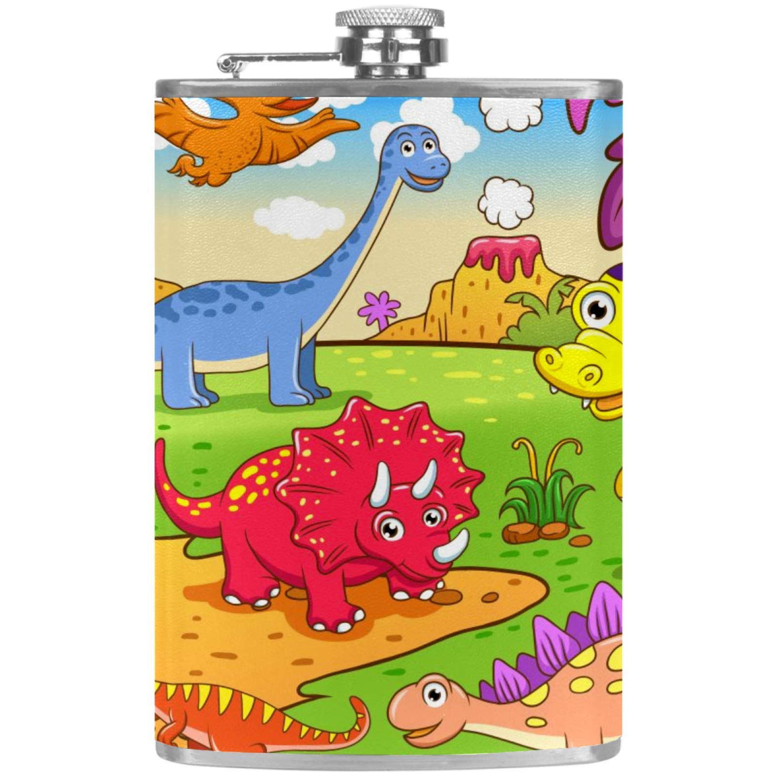 Flasque à whisky dinosaure pour buveurs et passionnés de pêche en mer