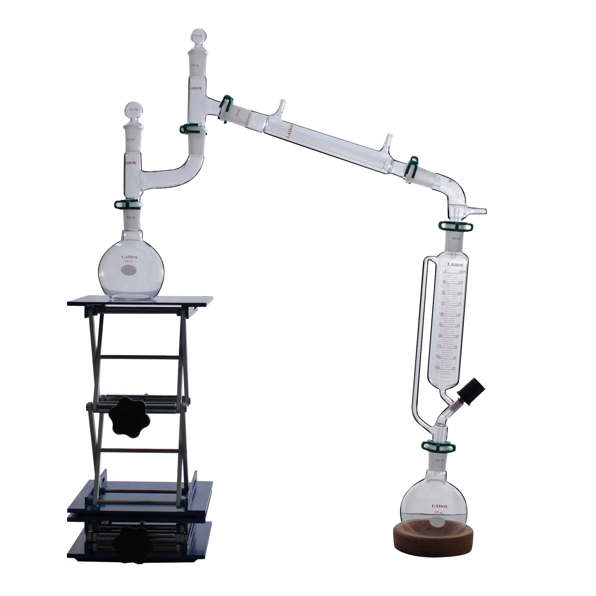 Laboy cristal química orgánica laboratorio cristalería kit 17pcs