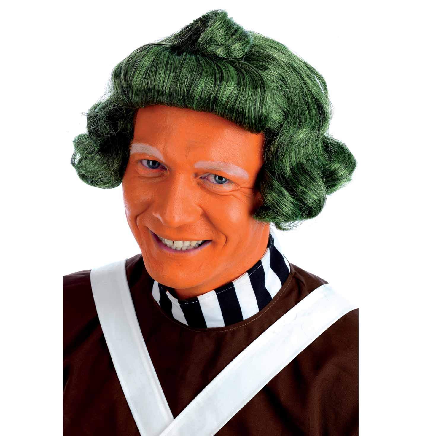 fun shack Mens Chocolate Factory Worker Wig Adults Bright Green Costume Accessory