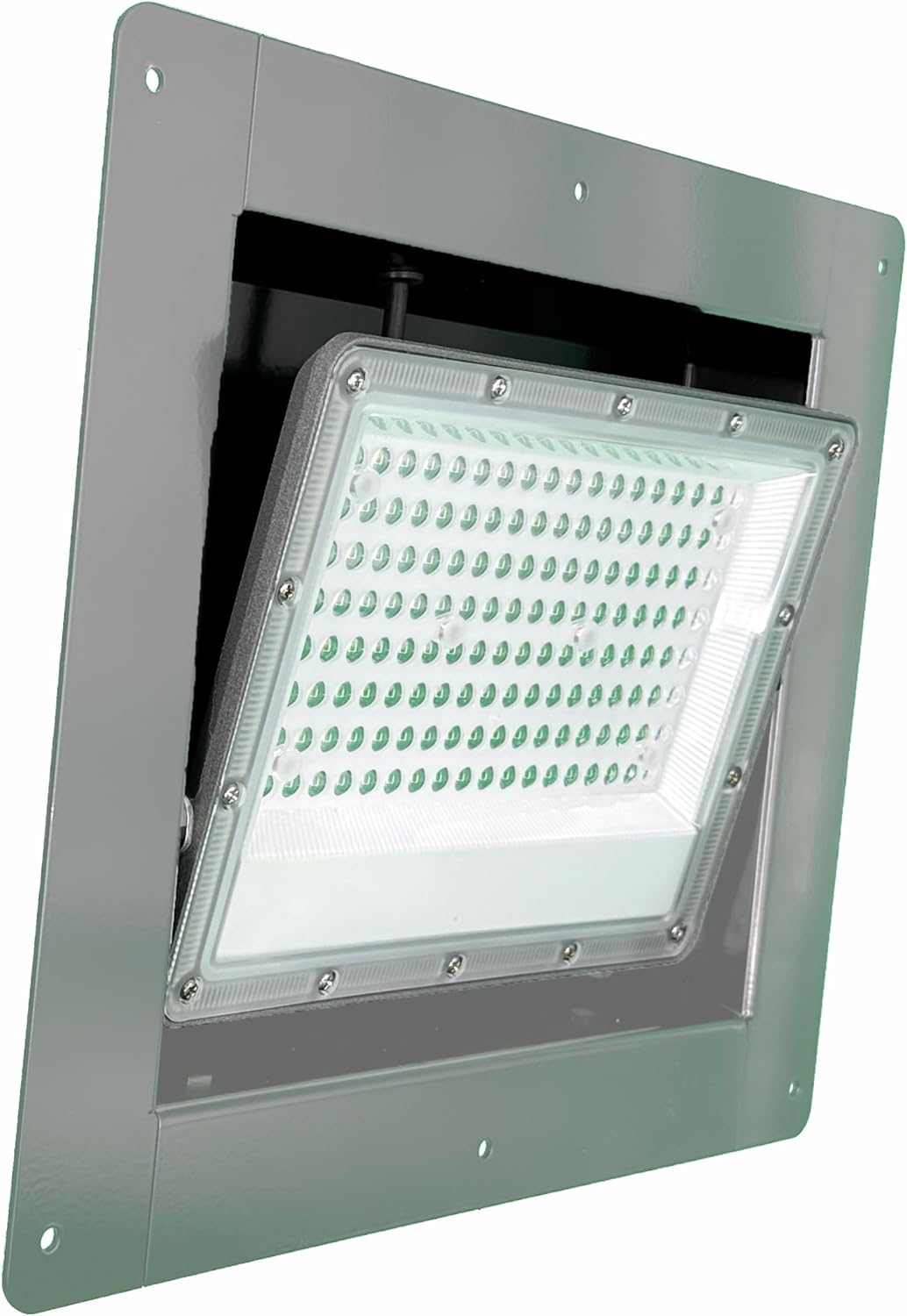 Cargo Race Trailer Toy Hauler Exterior Flush LED Flood Pit Light <2" Deep 110V AC (Light Gray)