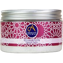 أملاح الاستحمام Absolute Aromas Epsom - كبريتات المغنيسيوم الممزوجة بزيوت أساسية نقية 100% للاسترخاء، 300 جرام