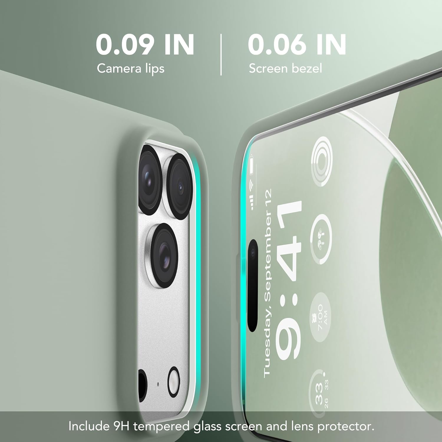 GONEZ Magnetic for iPhone 17 Pro Case, Compatible with MagSafe, [Screen Protector + Camera Lens Protector], Liquid Silicone Anti-Scratch Shockproof Protective Phone Case 6.3 inch, Light Green - Image 7